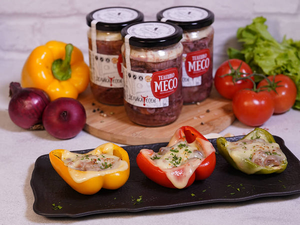 Пълнени чушки с телешко месо от буркан